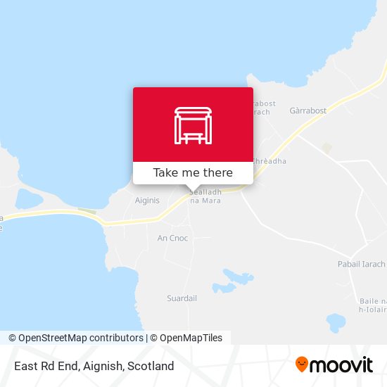 East Rd End, Aignish map