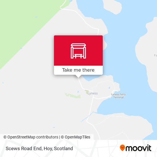 Scews Road End, Hoy map