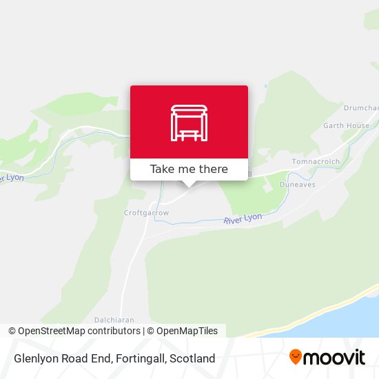 Glenlyon Road End, Fortingall map