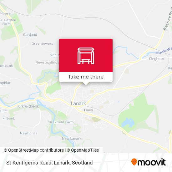 St Kentigerns Road, Lanark map