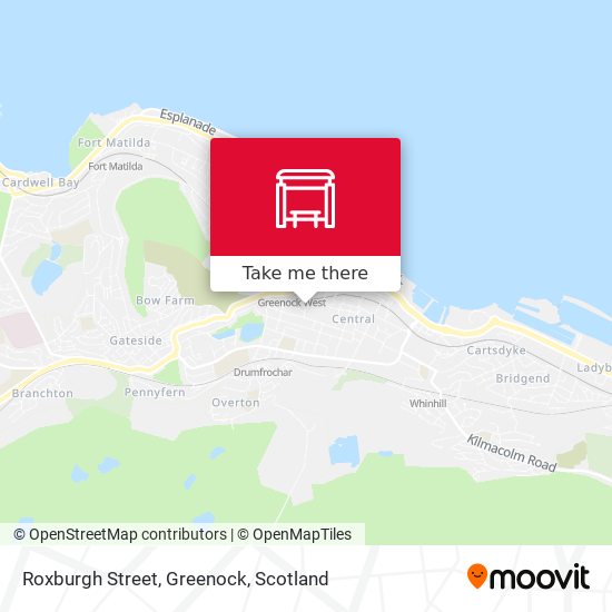 Roxburgh Street, Greenock map