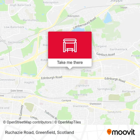 Ruchazie Road, Greenfield map