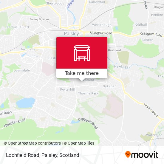 Lochfield Road, Paisley map