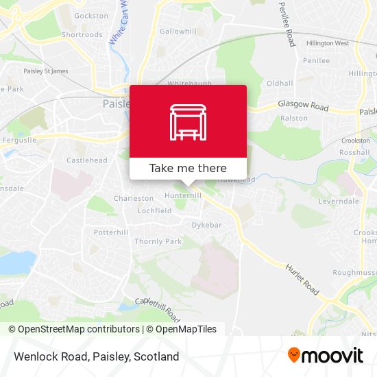 Wenlock Road, Paisley map