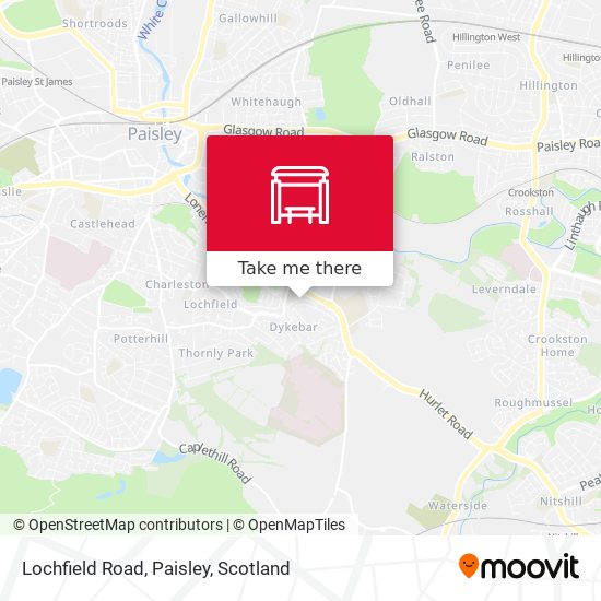 Lochfield Road, Paisley map