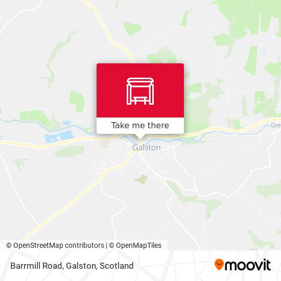 Barrmill Road, Galston map