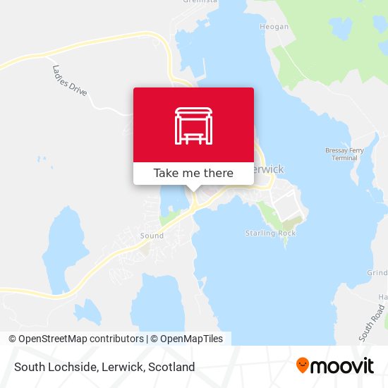 South Lochside, Lerwick map