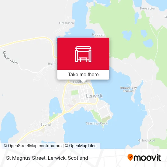 St Magnus Street, Lerwick map