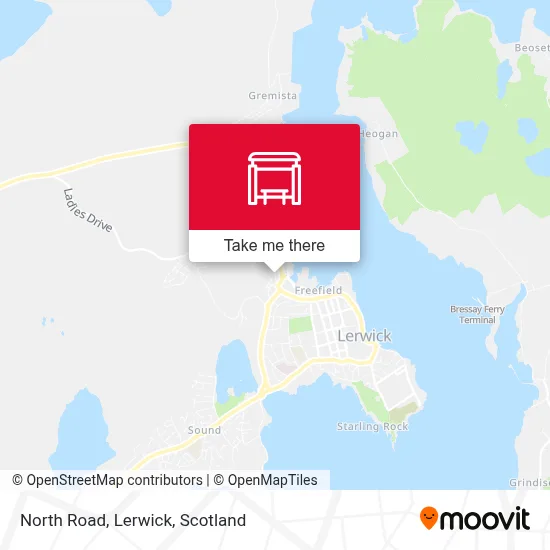 North Road, Lerwick map