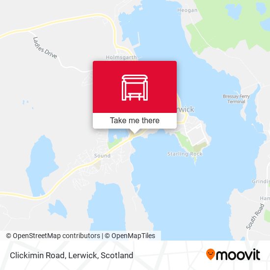 Clickimin Road, Lerwick map