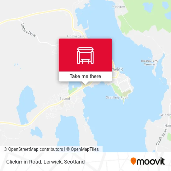 Clickimin Road, Lerwick map