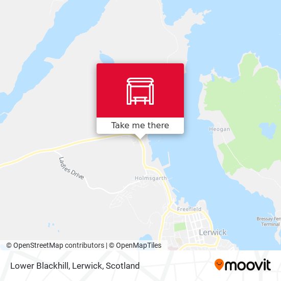 Lower Blackhill, Lerwick map