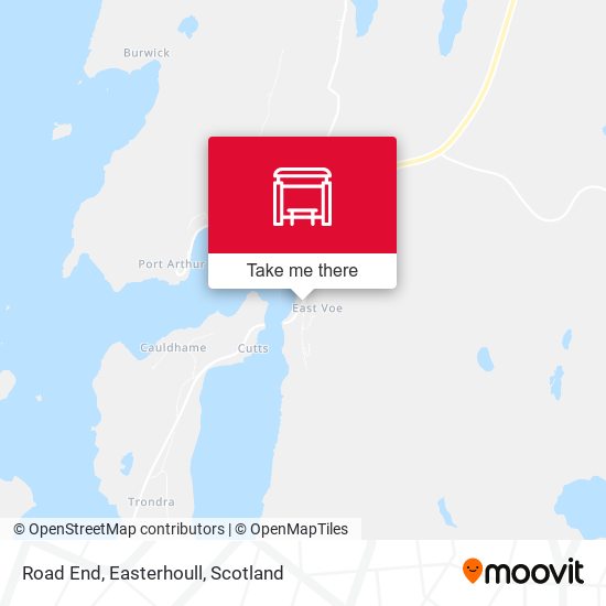 Road End, Easterhoull map