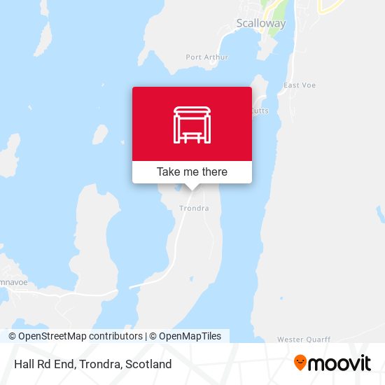 Hall Rd End, Trondra map