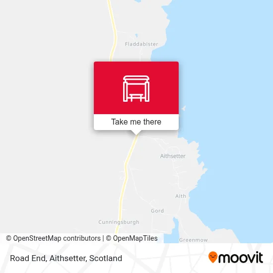 Road End, Aithsetter map