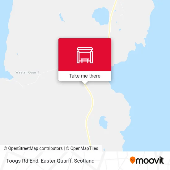 Toogs Rd End, Easter Quarff map
