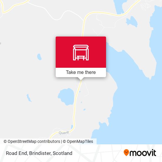 Road End, Brindister map