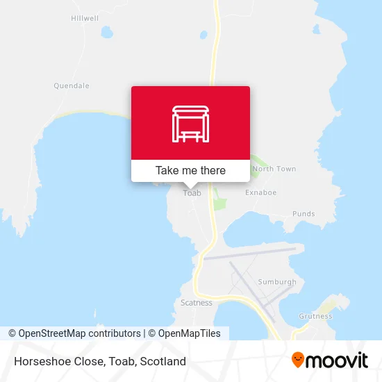 Horseshoe Close, Toab map