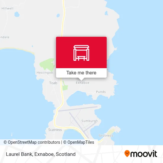 Laurel Bank, Exnaboe map