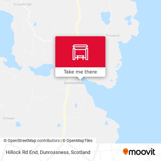 Hillock Rd End, Dunrossness map