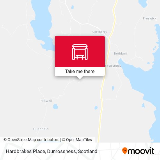 Hardbrakes Place, Dunrossness map