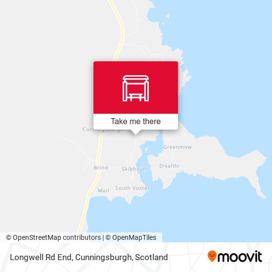 Longwell Rd End, Cunningsburgh map