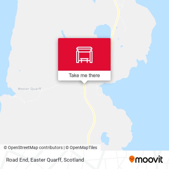 Road End, Easter Quarff map