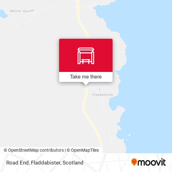 Road End, Fladdabister map