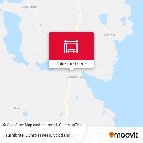Turnibrae, Dunrossness map