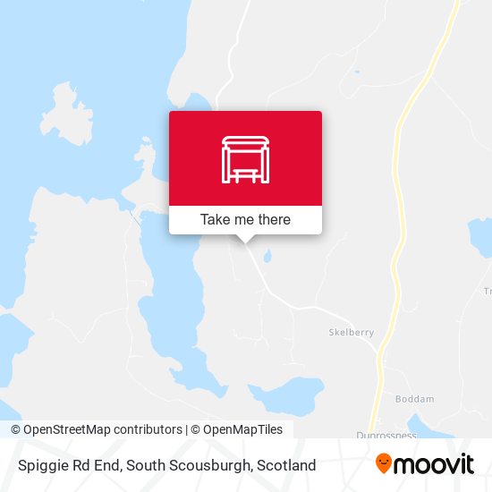 Spiggie Rd End, South Scousburgh map
