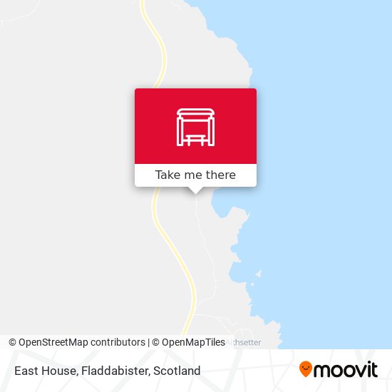 East House, Fladdabister map