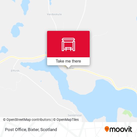 Post Office, Bixter map