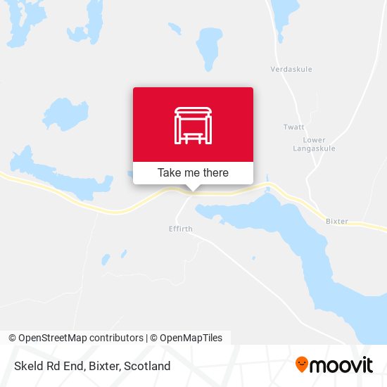Skeld Rd End, Bixter map