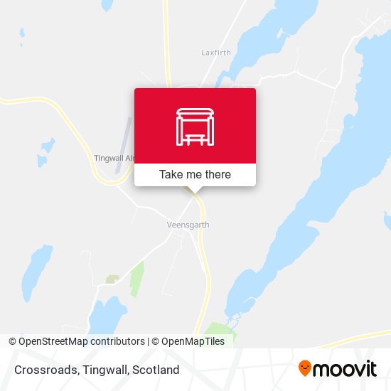 Crossroads, Tingwall map
