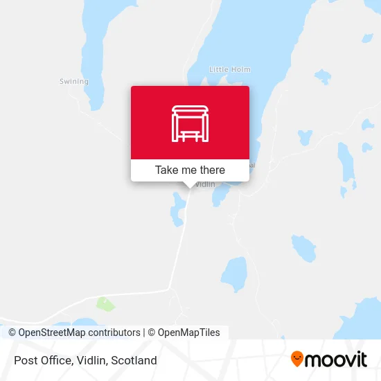 Post Office, Vidlin map