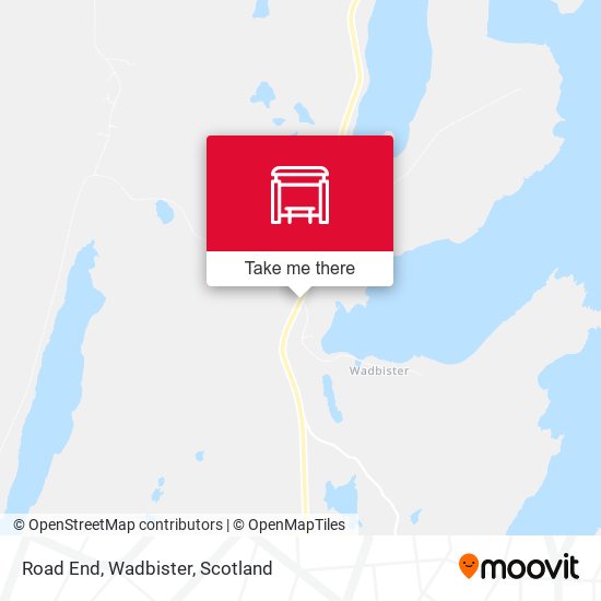 Road End, Wadbister map