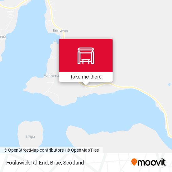 Foulawick Rd End, Brae map