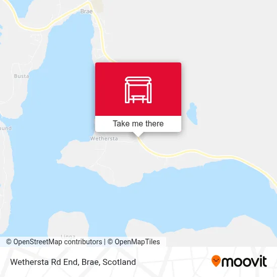 Wethersta Rd End, Brae map