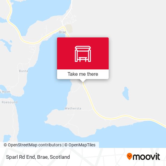 Sparl Rd End, Brae map