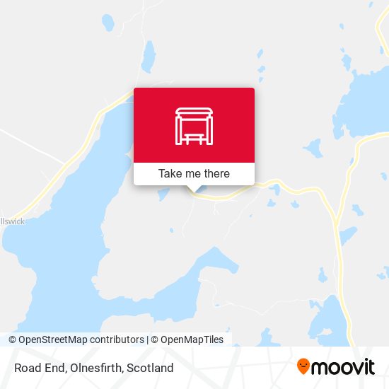 Road End, Olnesfirth map