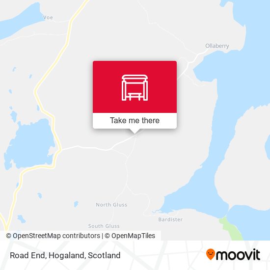 Road End, Hogaland map