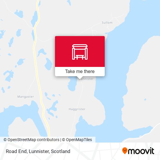 Road End, Lunnister map
