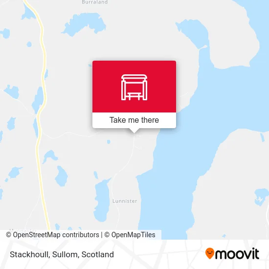 Stackhoull, Sullom map