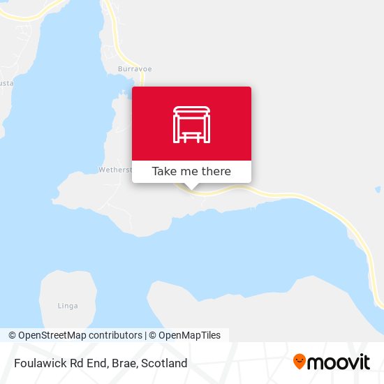 Foulawick Rd End, Brae map