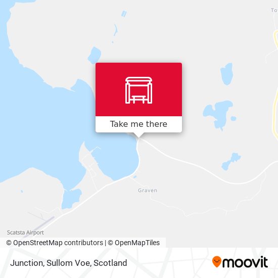 Junction, Sullom Voe map