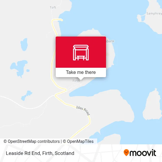 Leaside Rd End, Firth map