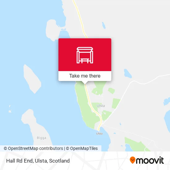 Hall Rd End, Ulsta map
