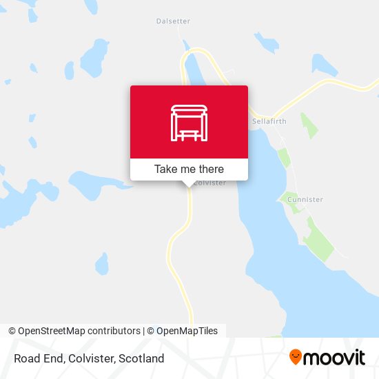 Road End, Colvister map
