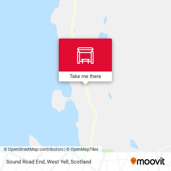 Sound Road End, West Yell map