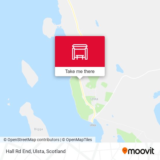 Hall Rd End, Ulsta map